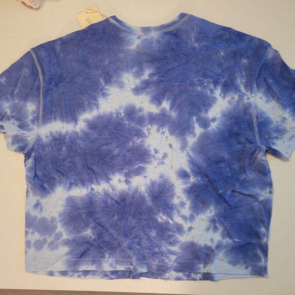 Universal Thread Short Sleeve Pocket T-Shirt Blue Tie Dye S/M  Crew .Neck New - Picture 4 of 7